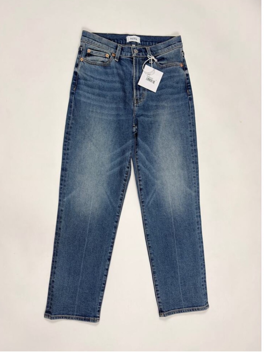 PISTOLA Charlie High Rise Classic Straight Jeans NWT 26 Augustus Wash Capsule - Picture 4 of 6